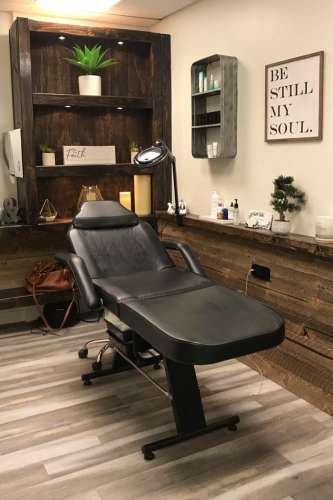one of our treatment rooms at redlands blade and lash